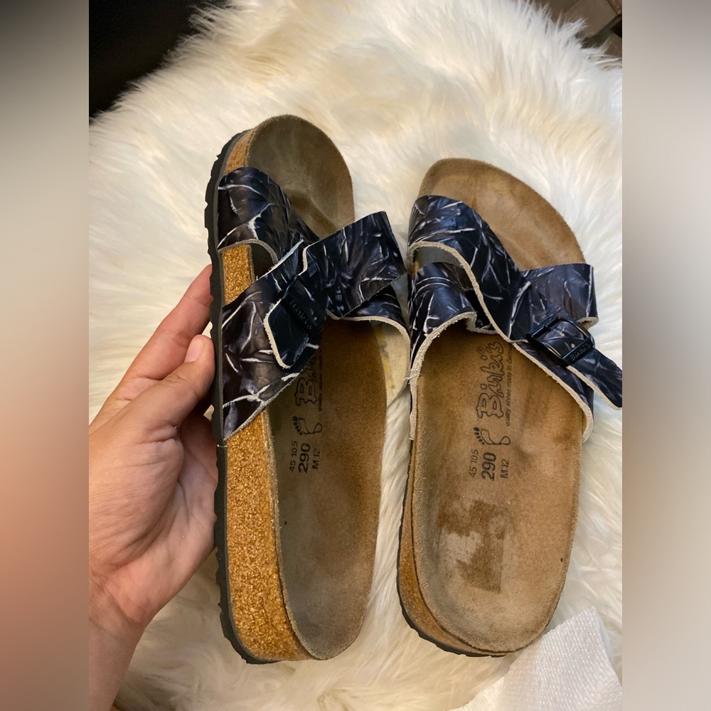 Birkenstock Birki’s Santosa Slides Sandals Men's blue Palm size 12 - Picture 5 of 8